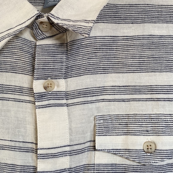 Old Navy Striped Button Down Shirt - Picture 3 of 4